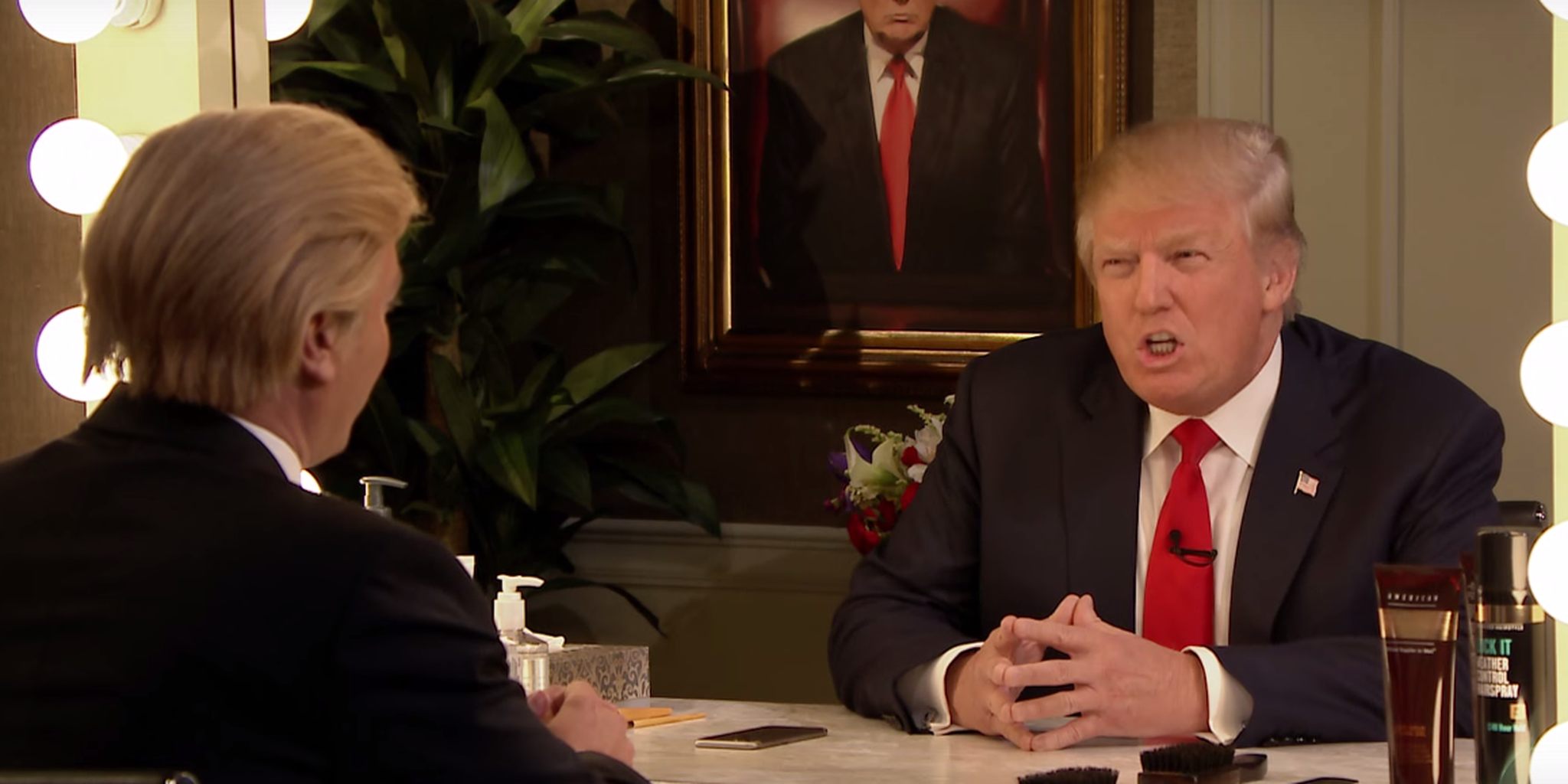 US presidential hopeful Donald Trump during interview