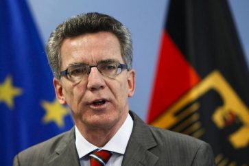 German Interior Minister Thomas de Maiziere