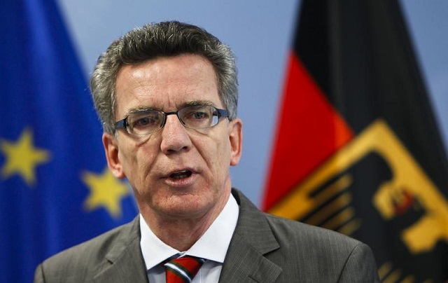 German Interior Minister Thomas de Maiziere
