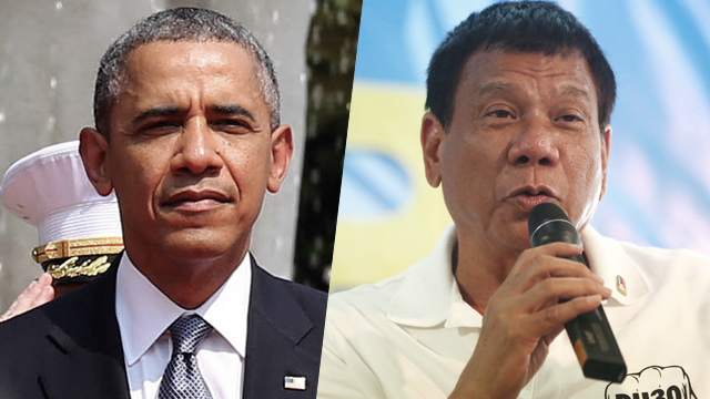 US President Barack Obama and Philippine President Rodrigo Duterte