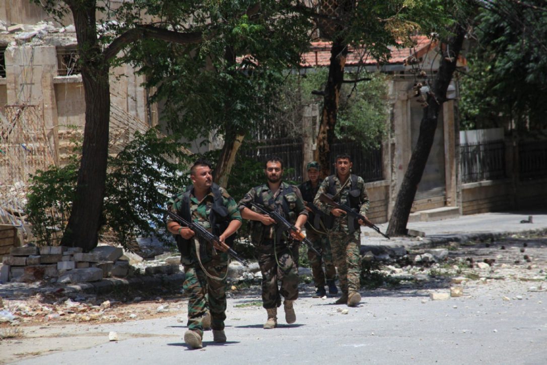 Syrian army soldiers