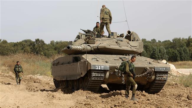 Israeli occupation forces (IOF) near Gaza border
