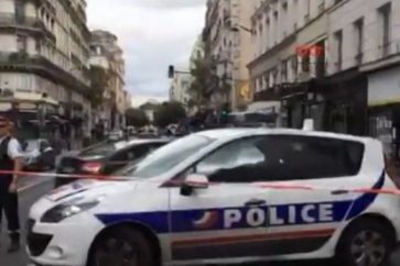 French Police Cordoning off the scene