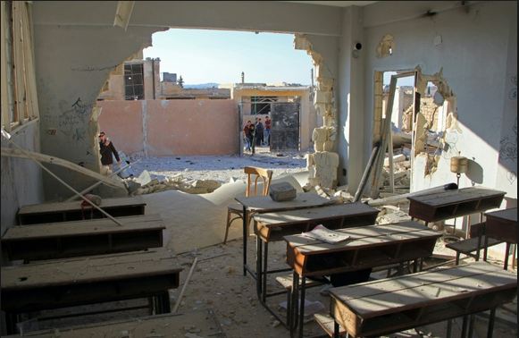 Damaged Idlib School