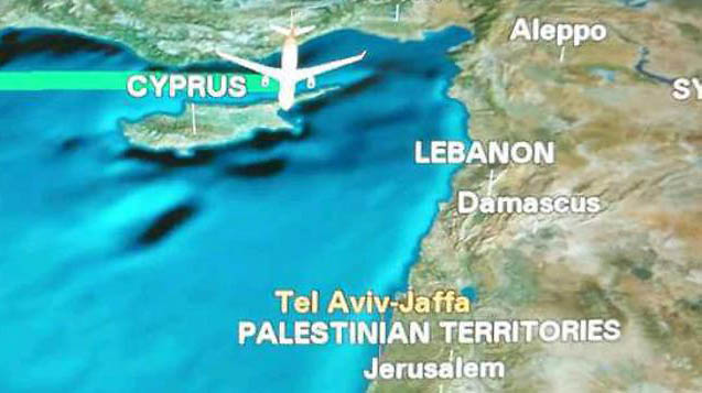 Hainan Airlines has wiped the word 'Israel' off its maps, marking the region as Palestinian Territories