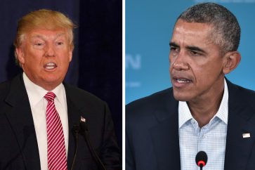 US President Barack Obama and President-elect Donald Trump
