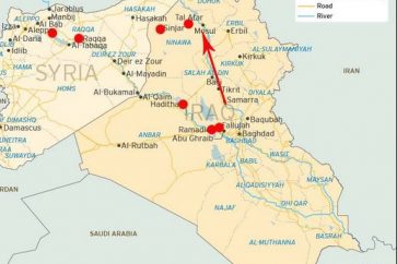 Detailed Map Showing Tal Afar district
