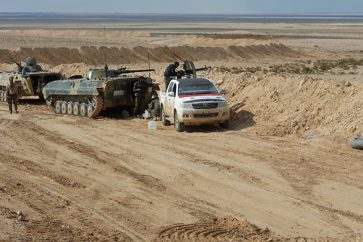 Syrian soldiers in Palmyra (archive)