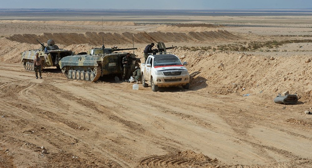 Syrian soldiers in Palmyra (archive)