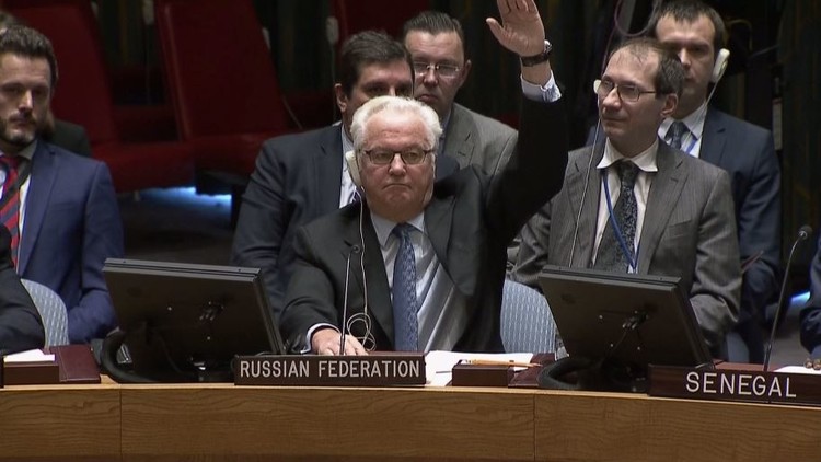 Vitaly Churkin, Russia’s permanent envoy to the UN