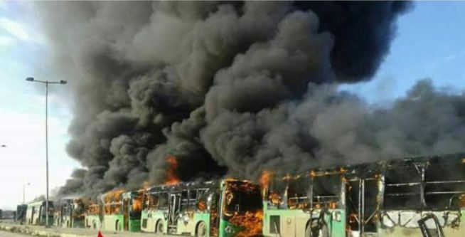 Incinerated Buses