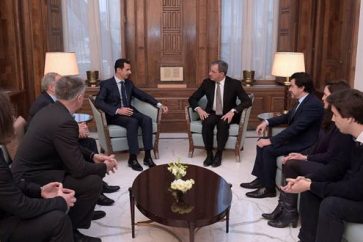 Assad French delegation