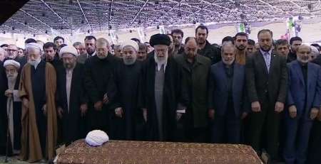 Imam Khamenei Rafsanjani funeral