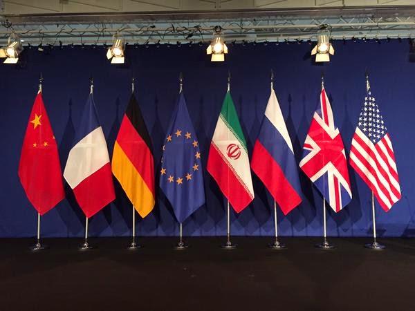 Iran six powers flags