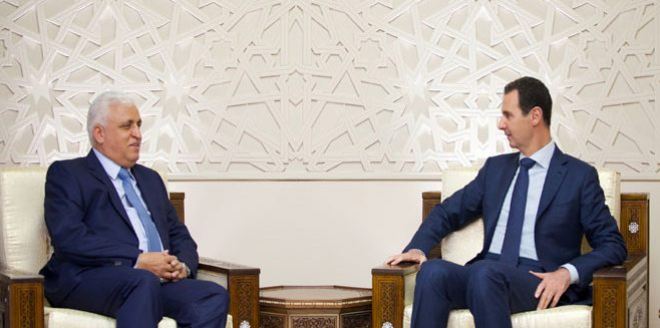 President Assad tackles counterterrorism with Iraqi PM's envoy