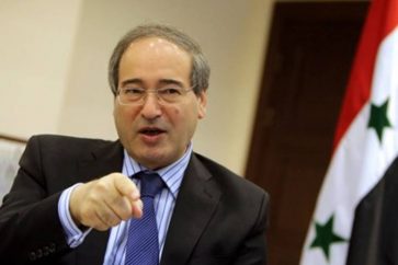 Syrian deputy Foreign Ministry Faissal al-Moqdad