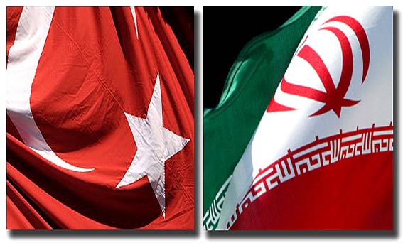 Iran turkey flags