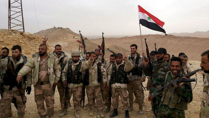 Syrian army advancing towards Palmyra