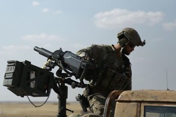 US soldier during Raqa offensive (archive)