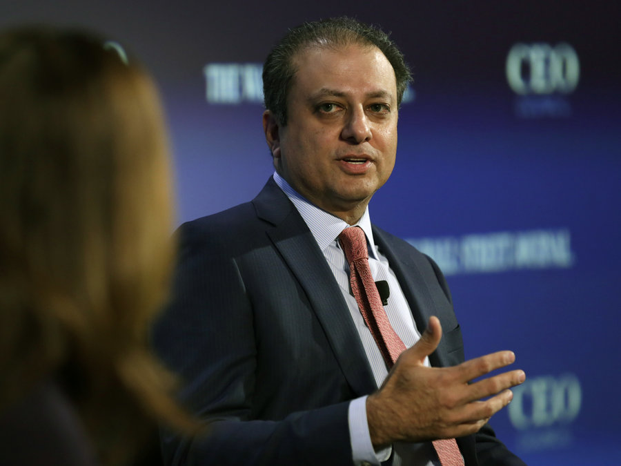 High-profile New York prosecutor Preet Bharara
