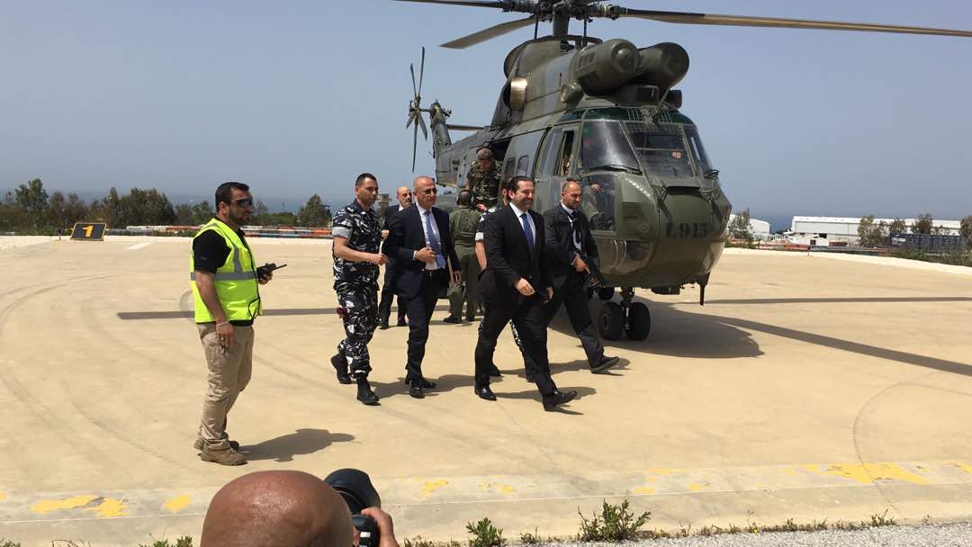 PM Saad Hariri arrives to Naqoura