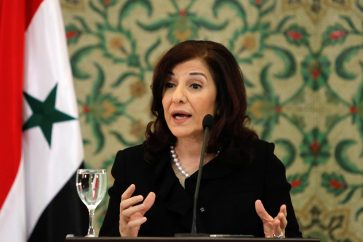 Syrian president's political adviser Buthaina Shaaban