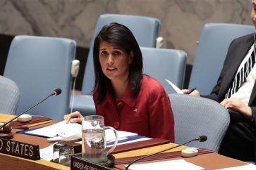US Ambassador to the United Nations Nikki Haley