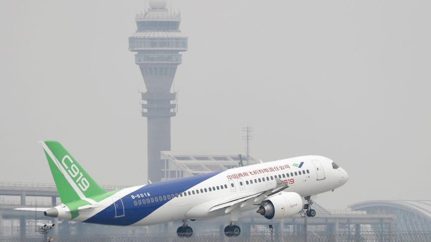 Chinese COMAC C919 airplane