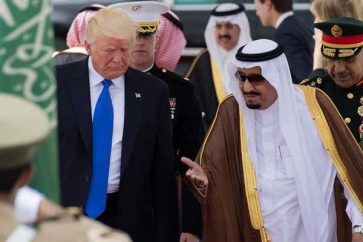 US President Donald Trump - Saudi King Salman