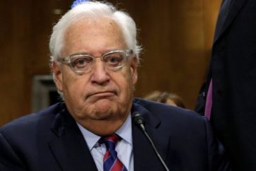 New US ambassador to the Zionist entity David Friedman