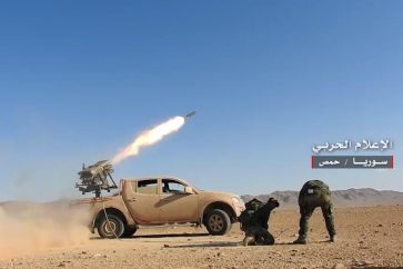 Syrian Army and allies in Homs countryside