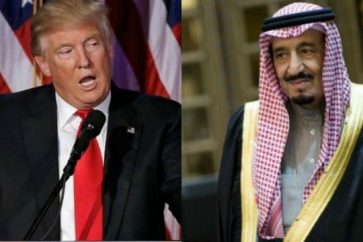 US President Donald Trump and Saudi King Salman