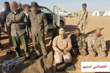 Commander of the Iranian Al-Quds Brigades Major General Qassem Suleimani Praying at the scene