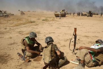 Hashd Shaabi forces in Tal Afar