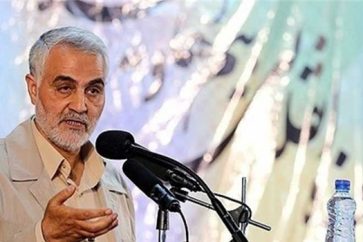 Commander of the Iranian Al-Quds Brigades, Major General Qassem Suleimani,
