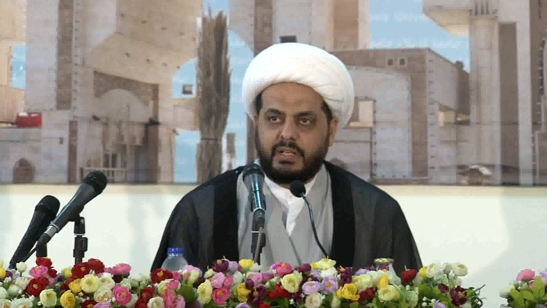 Leader of Assaeb Ahl Al-Haqq in Iraq, Sheikh Qaiss Al-Khazali