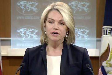 US Department of State spokesperson Heather Nauert