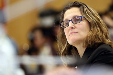 Canadian Foreign Minister Chrystia Freeland