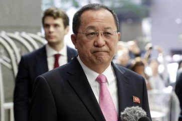 North Korean Foreign Minister Ri Yong Ho
