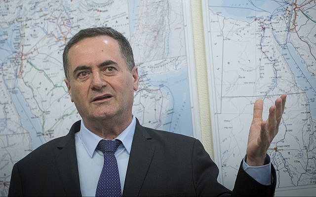 Israeli Transportation and Intelligence Minister Yisrael Katz