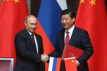 Chinese President Xi Jinping and Russian President Vladimir Putin