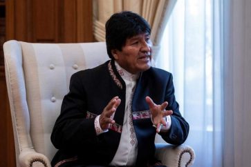 Bolivian President Evo Morales