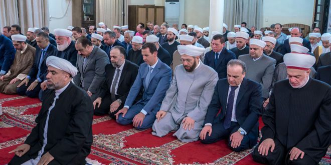 Assad Eid prayer