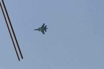 Israeli warplane flying over Lebanon (archive).