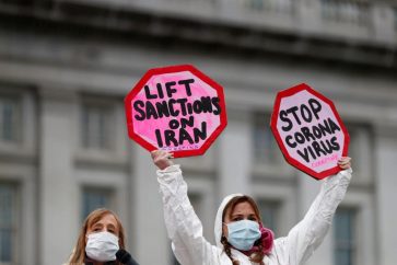 Lift US sanctions on Iran banner