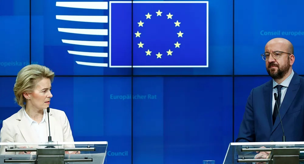 President of the European Commission Ursula von der Leyen and European Council President Charles Michel