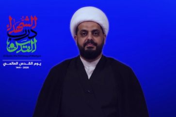 Leader of the Asaib Ahl al-Haq Sheikh Qais Al-Khazali