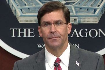 US Secretary of Defense Mark Esper