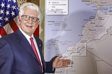 US ambassador Morocco map