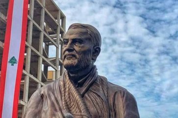 Qassem Suleimani statue in Beirut